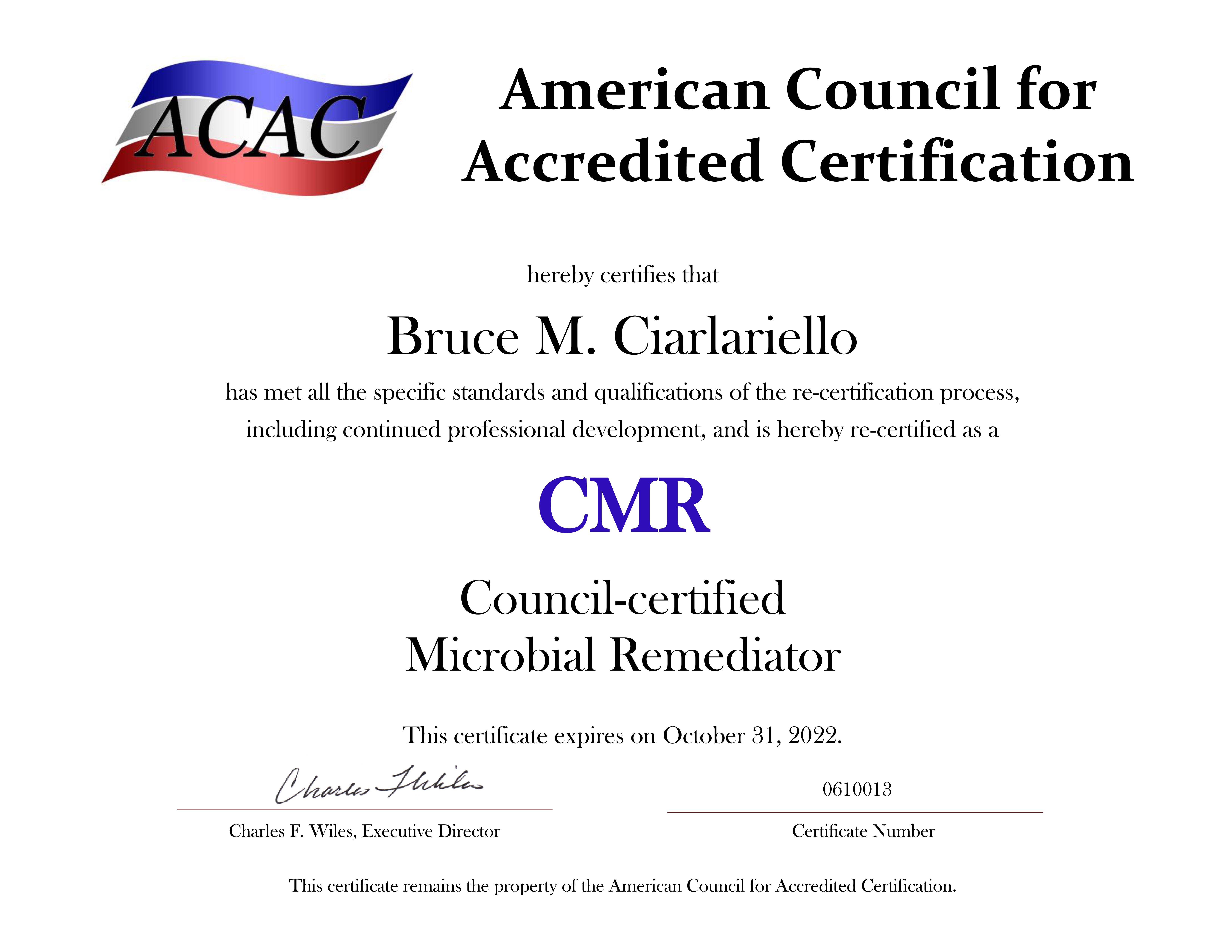 American Council for Accredited Certification